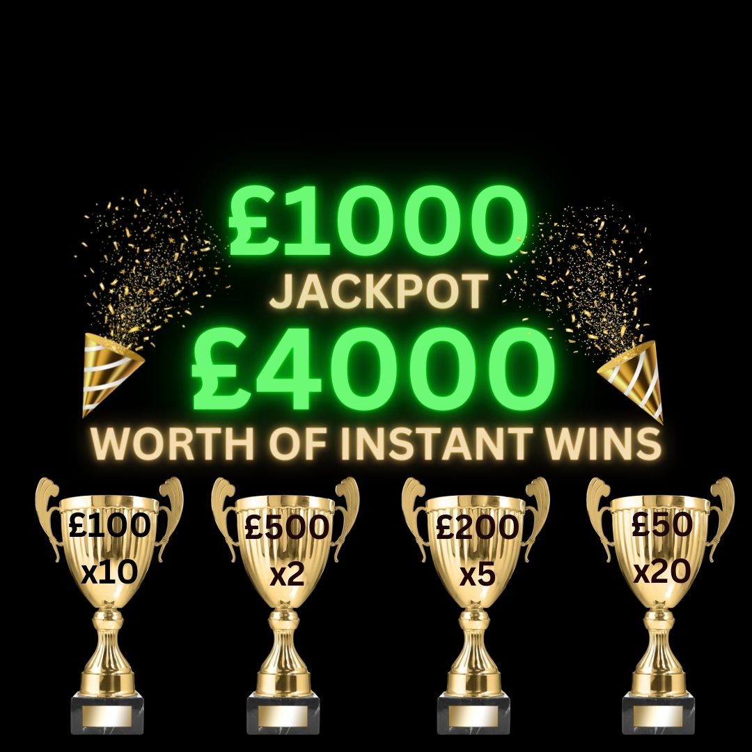 Win £1000 Cash with £4,000 worth of Instant Wins – A9 Competitions